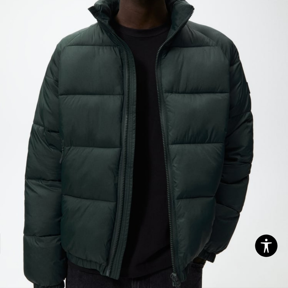 ZARA QUILTED PUFFER JACKET SIZE L - Picture 5 of 10